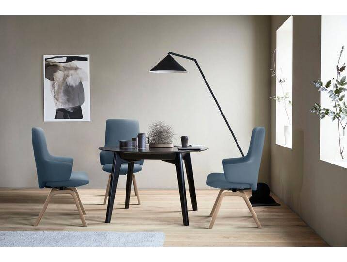 Stressless® Polsterstuhl Laurel, High Back mit Armlehne, Größe L, mit schräggestellten Beinen, blau, sparrow blue PALOMA von Stressless