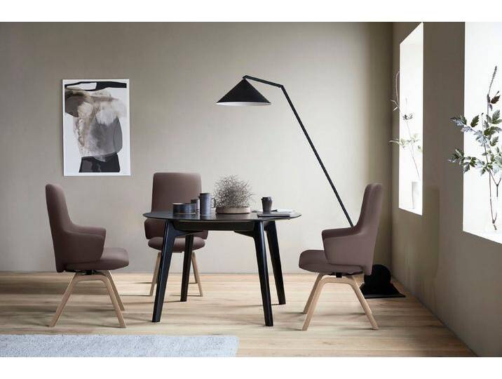 Stressless® Polsterstuhl Laurel, High Back mit Armlehne, Größe L, mit schräggestellten Beinen in Eiche, braun, chocolate PALOMA von Stressless