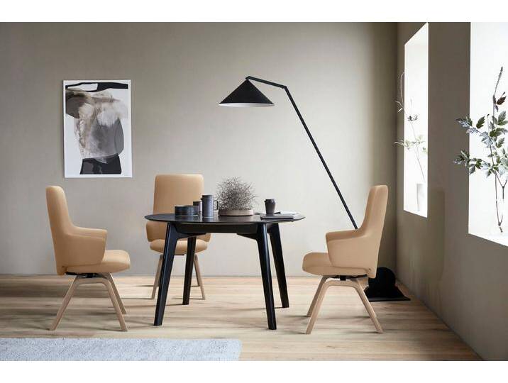 Stressless® Polsterstuhl Laurel, High Back mit Armlehne, Größe L, mit schräggestellten Beinen in Eiche, braun, sand PALOMA von Stressless