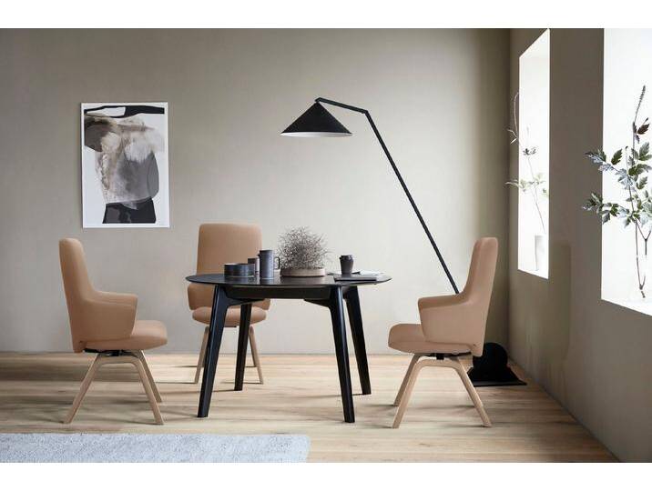 Stressless® Polsterstuhl Laurel, High Back mit Armlehne, Größe L, schräggestellte Beine in Walnuss, braun, almond PALOMA von Stressless