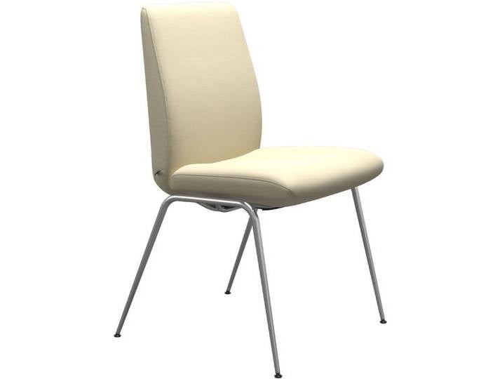 Stressless® Polsterstuhl Laurel, Low Back, Größe L, mit Beinen aus Stahl in Chrom glänzend, beige, vanilla PALOMA von Stressless
