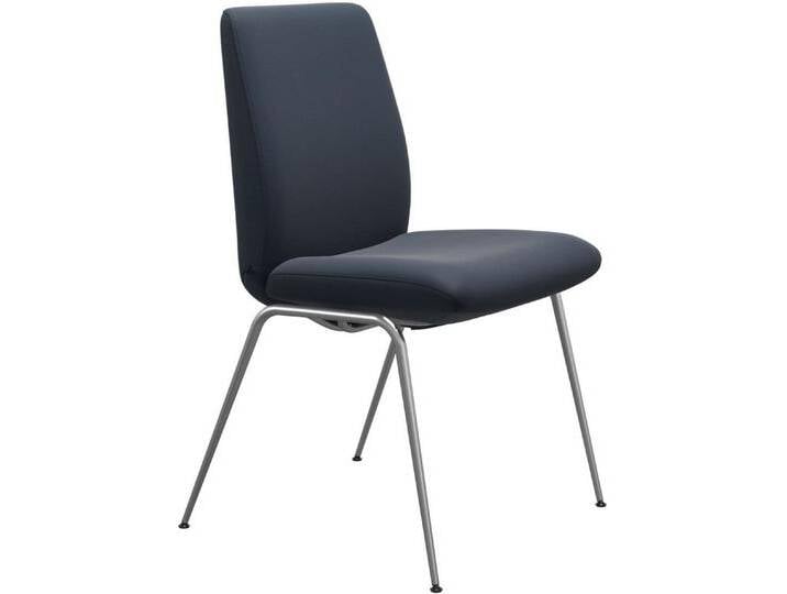 Stressless® Polsterstuhl Laurel, Low Back, Größe L, mit Beinen aus Stahl in Chrom glänzend, blau, oxford blue PALOMA von Stressless