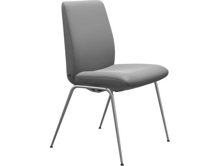 Stressless® Polsterstuhl Laurel, Low Back, Größe L, mit Beinen aus Stahl in Chrom glänzend, grau, wild dove BATICK von Stressless