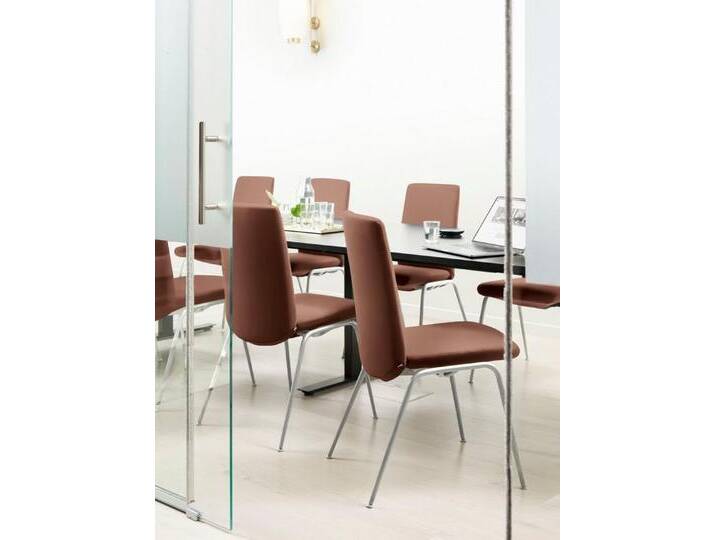 Stressless® Polsterstuhl Laurel, Low Back, Größe L, mit Beinen aus Stahl in Chrom matt, braun, copper PALOMA von Stressless