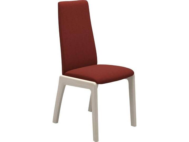 Stressless® Polsterstuhl Laurel, Low Back, Größe L, mit abgerundeten Beinen in Eiche gekalkt, rot, red DINAMICA von Stressless