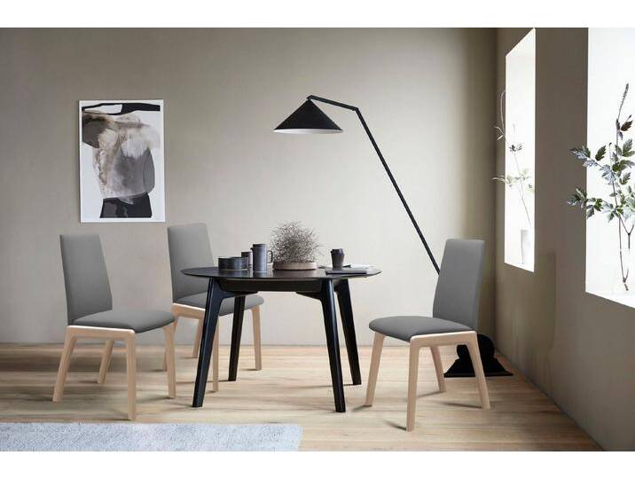 Stressless® Polsterstuhl Laurel, Low Back, Größe L, mit abgerundeten Beinen in Eiche natur, grau, dark grey DINAMICA von Stressless