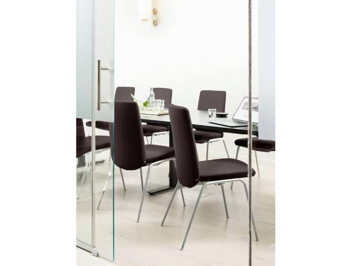 Stressless® Polsterstuhl Laurel, Low Back, Größe M, mit Beinen aus Stahl in Chrom glänzend, braun, chocolate PALOMA von Stressless