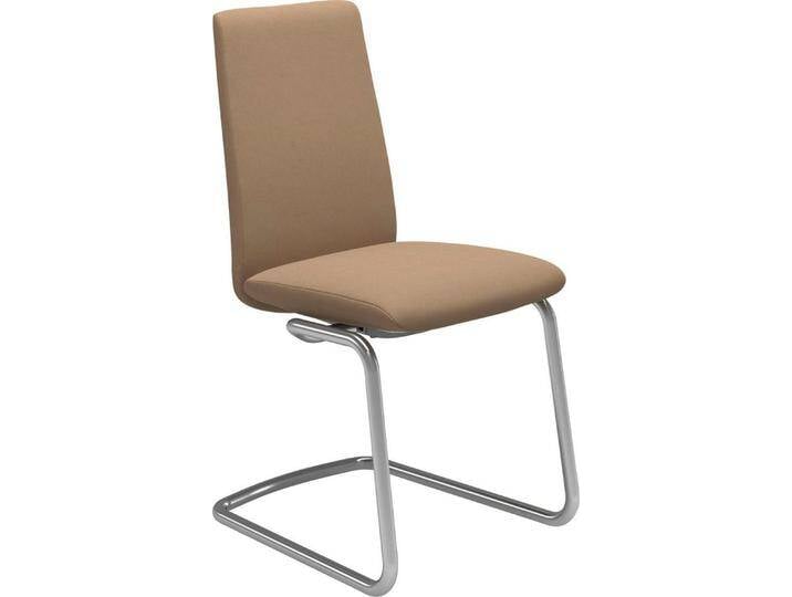Stressless® Polsterstuhl Laurel, Low Back, Größe M, mit Beinen aus Stahl in Chrom glänzend, braun, sand DINAMICA von Stressless
