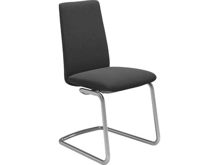 Stressless® Polsterstuhl Laurel, Low Back, Größe M, mit Beinen aus Stahl in Chrom glänzend, grau, charcoal DINAMICA von Stressless