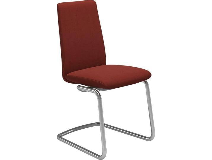 Stressless® Polsterstuhl Laurel, Low Back, Größe M, mit Beinen aus Stahl in Chrom glänzend, rot, red DINAMICA von Stressless