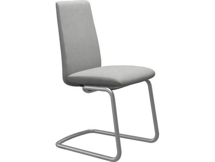 Stressless® Polsterstuhl Laurel, Low Back, Größe M, mit Beinen aus Stahl in Chrom matt, blau, grey DINAMICA von Stressless