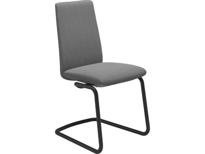 Stressless® Polsterstuhl Laurel, Low Back, Größe M, mit Beinen aus Stahl in Schwarz matt, grau, dark grey DINAMICA von Stressless