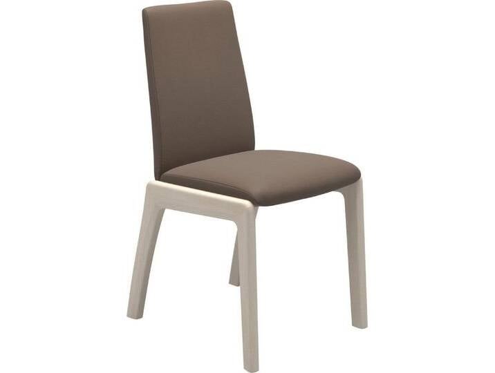 Stressless® Polsterstuhl Laurel, Low Back, Größe M, mit abgerundeten Beinen in Eiche gekalkt, grau, mole BATICK von Stressless