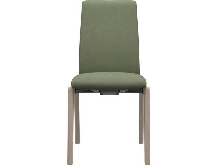 Stressless® Polsterstuhl Laurel, Low Back, Größe M, mit abgerundeten Beinen in Eiche gekalkt, schwarz, green DINAMICA von Stressless