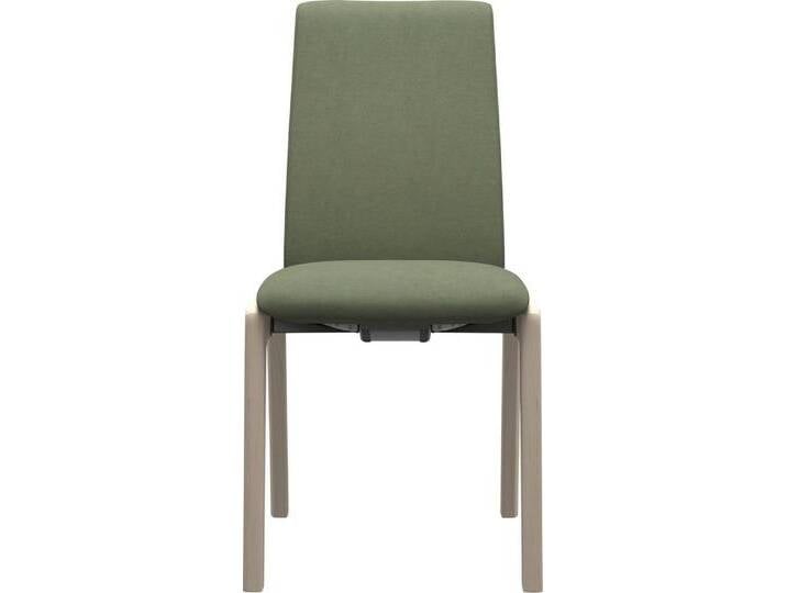 Stressless® Polsterstuhl Laurel, Low Back, Größe M, mit abgerundeten Beinen in Eiche gekalkt, schwarz, green DINAMICA von Stressless