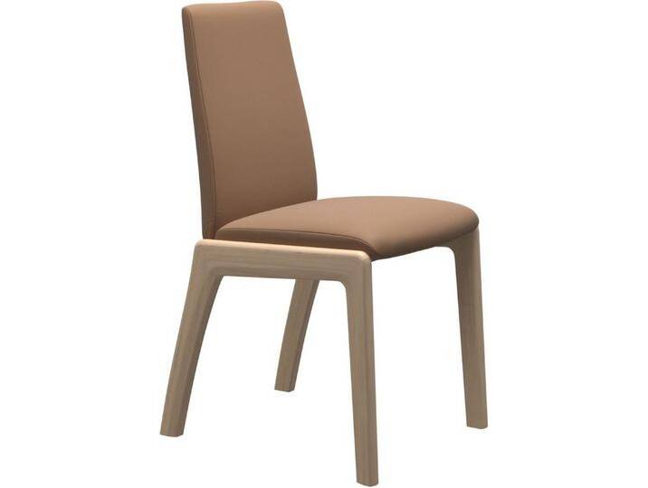 Stressless® Polsterstuhl Laurel, Low Back, Größe M, mit abgerundeten Beinen in Eiche natur, braun, latte BATICK von Stressless