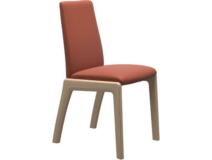 Stressless® Polsterstuhl Laurel, Low Back, Größe M, mit abgerundeten Beinen in Eiche natur, rot, henna PALOMA von Stressless