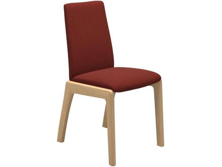 Stressless® Polsterstuhl Laurel, Low Back, Größe M, mit abgerundeten Beinen in Eiche natur, rot, red DINAMICA von Stressless