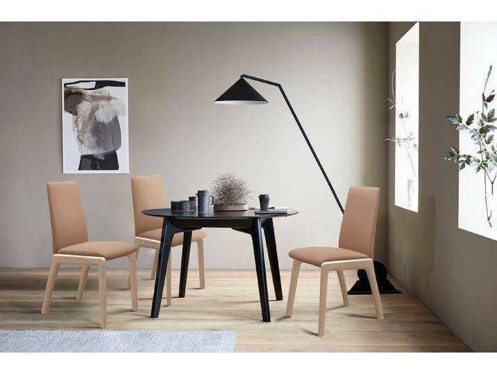 Stressless® Polsterstuhl Laurel, Low Back, Größe M, mit abgerundeten Beinen in Walnuss, braun, sand DINAMICA von Stressless