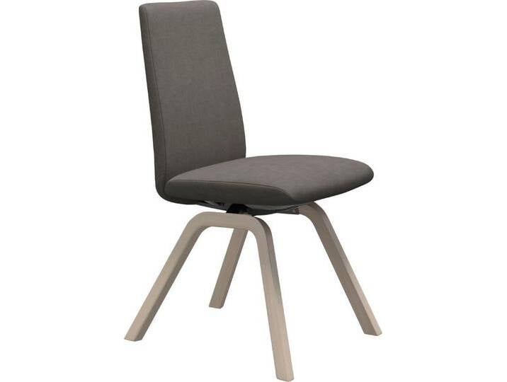 Stressless® Polsterstuhl Laurel, Low Back, Größe M, mit schräggestellten Beinen in Eiche gekalkt, braun, mole DINAMICA von Stressless