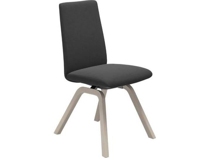 Stressless® Polsterstuhl Laurel, Low Back, Größe M, mit schräggestellten Beinen in Eiche gekalkt, grau, charcoal DINAMICA von Stressless