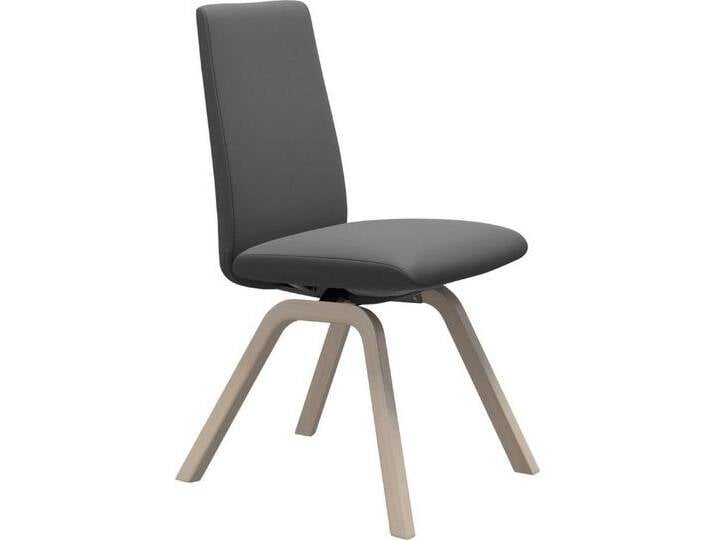 Stressless® Polsterstuhl Laurel, Low Back, Größe M, mit schräggestellten Beinen in Eiche gekalkt, grau, grey BATICK von Stressless