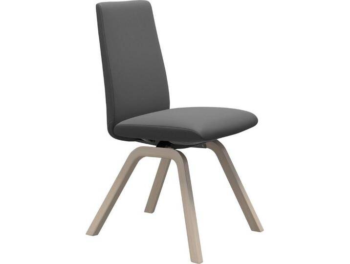 Stressless® Polsterstuhl Laurel, Low Back, Größe M, mit schräggestellten Beinen in Eiche gekalkt, grau, grey BATICK von Stressless