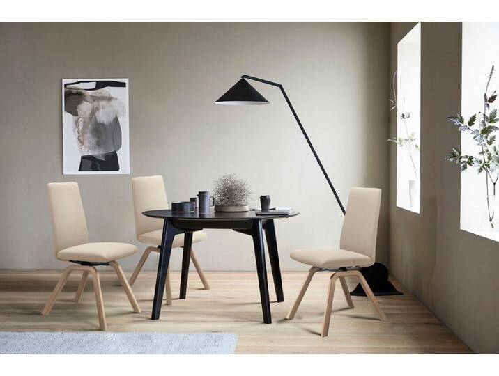 Stressless® Polsterstuhl Laurel, Low Back, Größe M, mit schräggestellten Beinen in Eiche natur, beige, cream BATICK von Stressless