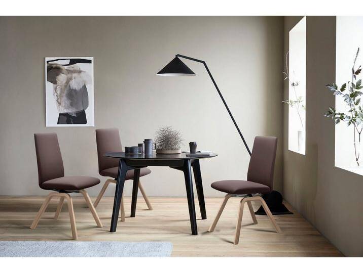 Stressless® Polsterstuhl Laurel, Low Back, Größe M, mit schräggestellten Beinen in Eiche natur, braun, chocolate PALOMA von Stressless