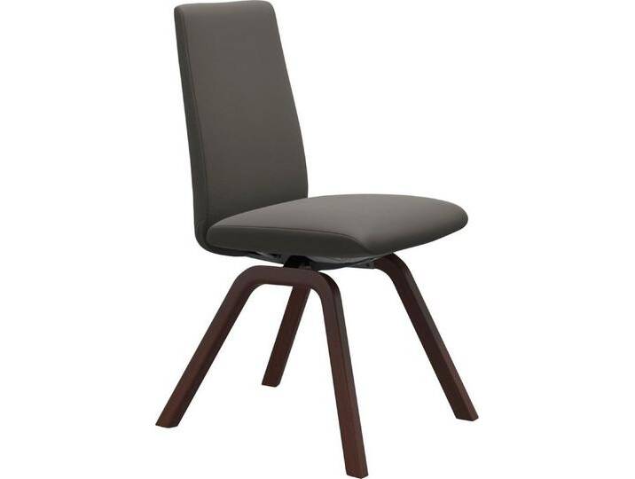 Stressless® Polsterstuhl Laurel, Low Back, Größe M, mit schräggestellten Beinen in Walnuss, grau, metal grey PALOMA von Stressless