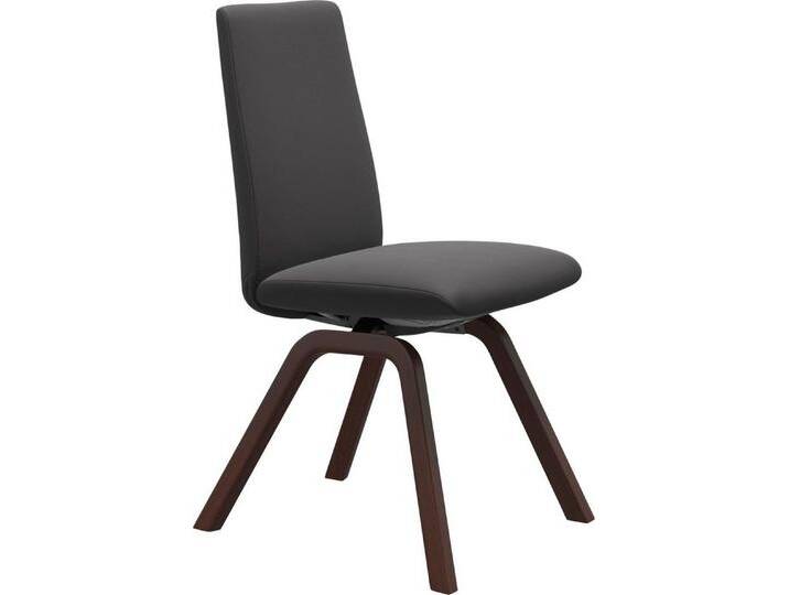 Stressless® Polsterstuhl Laurel, Low Back, Größe M, mit schräggestellten Beinen in Walnuss, grau, rock PALOMA von Stressless