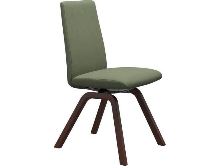 Stressless® Polsterstuhl Laurel, Low Back, Größe M, mit schräggestellten Beinen in Walnuss, schwarz, green DINAMICA von Stressless