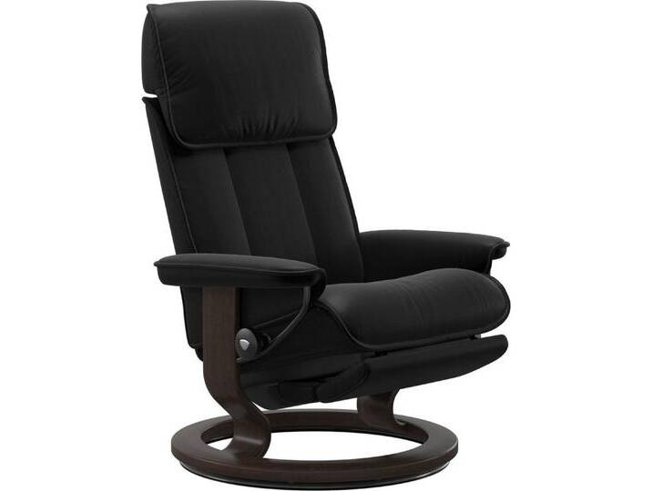 Stressless® Relaxsessel Admiral, verstellbar, Größe M & L, Gestell Wenge, schwarz, Classic Base Wenge-Power™ Leg & Back-ohne Akku, black BATICK von Stressless