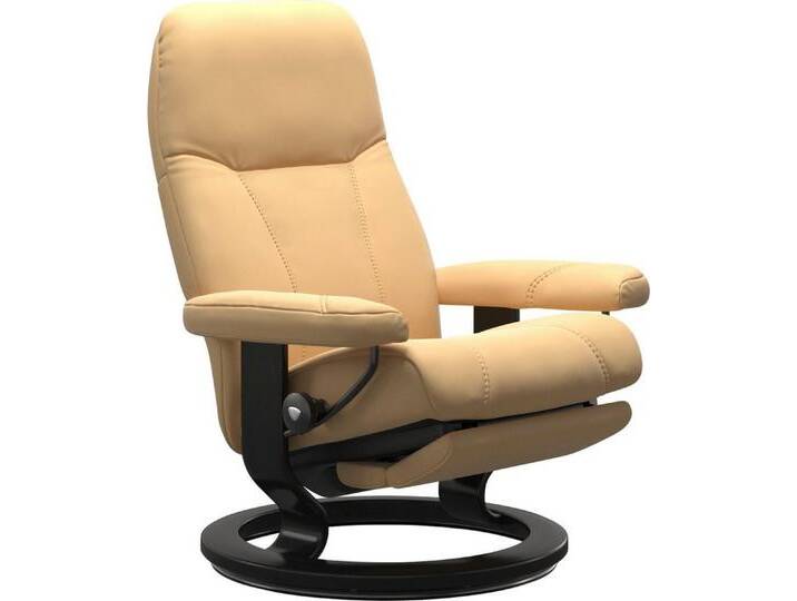 Stressless® Relaxsessel Consul, elektrisch verstellbar, Größe M & L, gelb, Classic Base Schwarz-L-Power™ Leg & Back-mit Akku, Yellow BATICK von Stressless