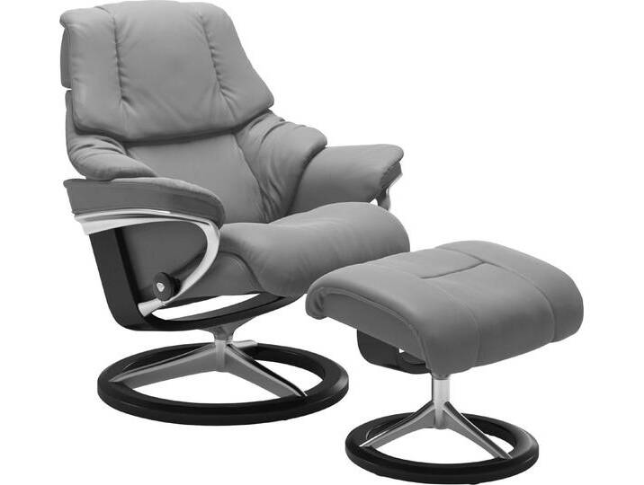 Stressless® Relaxsessel Reno, mit Signature Base, Größe S, M & L, Gestell Schwarz, grau, L-Signature Base Schwarz, wild dove BATICK von Stressless