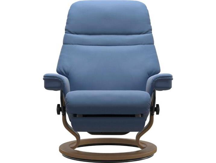 Stressless® Relaxsessel Sunrise, elektrisch verstellbar, Größe M & L, blau, Classic Base Eiche-Größe M-Power™ Leg & Back-ohne Akku, Lazuli Blue BATICK von Stressless