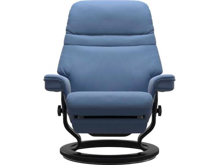 Stressless® Relaxsessel Sunrise, elektrisch verstellbar, Größe M & L, blau, Classic Base Schwarz-Größe L-Power™ Leg & Back-ohne Akku von Stressless