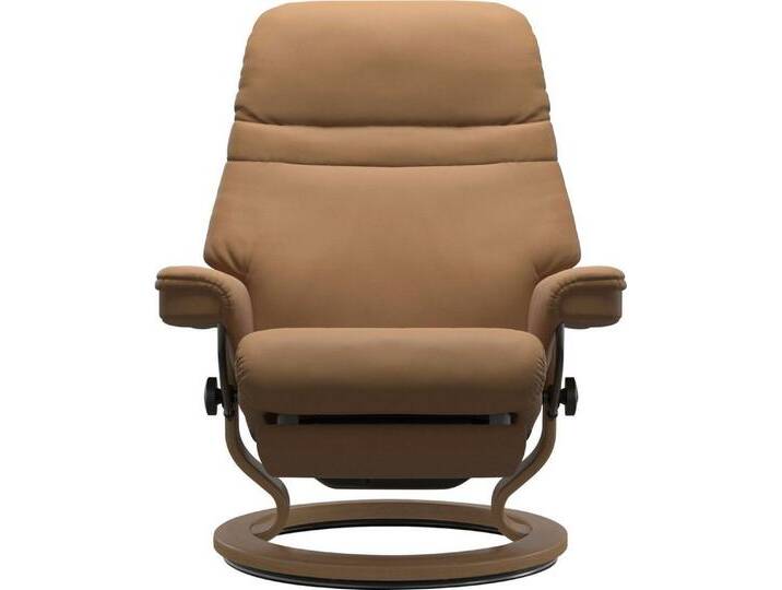 Stressless® Relaxsessel Sunrise, elektrisch verstellbar, Größe M & L, braun, Classic Base Eiche-Größe L-Power™ Leg & Back-mit Akku, taupe PALOMA von Stressless