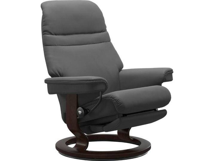 Stressless® Relaxsessel Sunrise, elektrisch verstellbar, Größe M & L, grau, Classic Base Braun-Größe M-Power™ Leg & Back-mit Akku, grey BATICK von Stressless