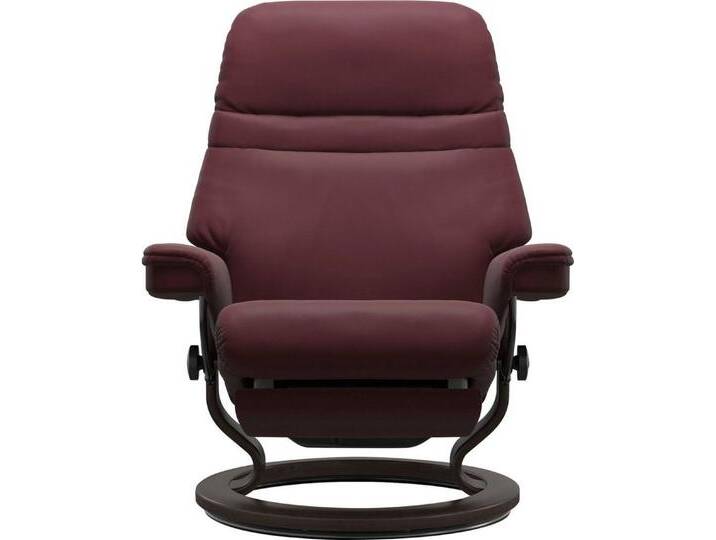 Stressless® Relaxsessel Sunrise, elektrisch verstellbar, Größe M & L, rot, Classic Base Wenge-Größe M-Power™ Leg & Back-ohne Akku, bordeaux BATICK von Stressless
