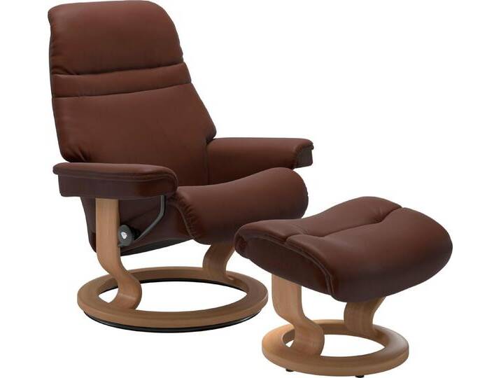 Stressless® Relaxsessel Sunrise, mit Classic Base, Größe L, Gestell Eiche, braun, malt brown BATICK von Stressless
