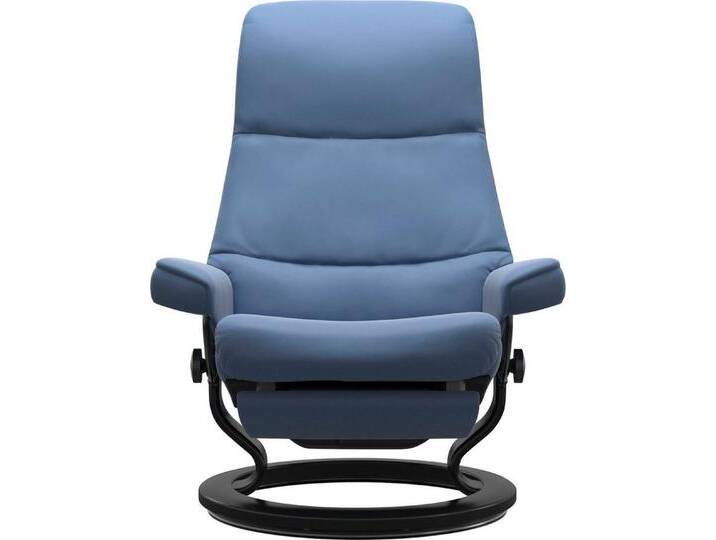 Stressless® Relaxsessel View, elektrisch verstellbar, Größe M & L, blau, Classic Base Schwarz-M-Power™ Leg & Back-mit Akku, Lazuli Blue BATICK von Stressless