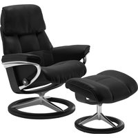 Stressless Hocker "Ruby", mit Signature Base, Gestell Eiche, Wenge, Braun & Schwarz von Stressless