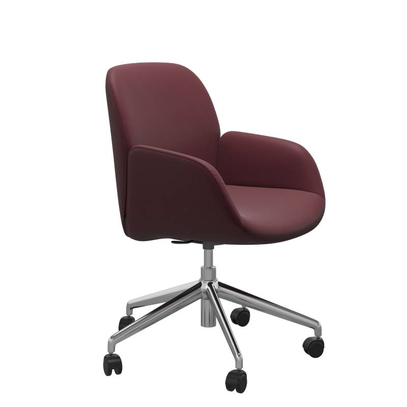 Stressless Home-Office Stuhl BAY in Leder Batick bordeaux von Stressless