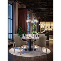 Stressless Polsterstuhl "Laurel" () Low Back mit Armlehne, Größe L, mit abgerundeten Beinen in Eiche natur von Stressless