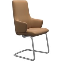 Stressless Polsterstuhl "Laurel", Leder PALOMA, High Back mit Armlehne, Größe L, mit Beinen aus Stahl in Chrom von Stressless