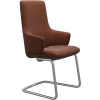 Stressless Polsterstuhl "Laurel", Leder PALOMA, High Back mit Armlehne, Größe L, mit Beinen aus Stahl in Chrom von Stressless