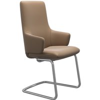 Stressless Polsterstuhl "Laurel", Leder PALOMA, High Back mit Armlehne, Größe L, mit Beinen aus Stahl in Chrom matt von Stressless