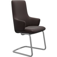 Stressless Polsterstuhl "Laurel", Leder PALOMA, High Back mit Armlehne, Größe L, mit Beinen aus Stahl in Chrom matt von Stressless