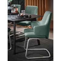Stressless Polsterstuhl "Laurel", Leder PALOMA, Low Back mit Armlehne, Größe L, mit Beinen aus Stahl in Chrom matt von Stressless